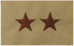  Major General  1   Sew On Desert Army Rank Insignia 