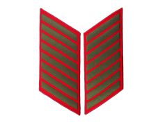 32 Year Green on Red Marine Corps Service Stripes Female