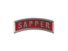 ARMY TAB  SAPPER   SILVER PLATED