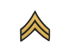 ARMY CHEVRON  CORPORAL  GLD/BLU  LARGE