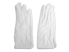 GLOVES WHITE LARGE MARCH W/DOT PALM