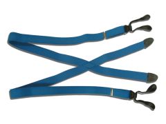 Military Intelligence Army Suspenders Ornamental Blue Button On