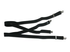 Army Suspenders Black Clip On