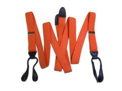 SUSPENDERS ARMY W/BUTTON SIGNAL ORANGE