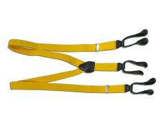 SUSPENDERS ARMY W/BUTTON YELLOW