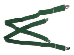 Military Police Army Suspenders Green Clip On