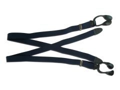 SUSPENDERS ARMY W/BUTTON COBALT BLUE