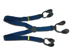 SUSPENDERS ARMY W/BUTTON AVIATION ULTRA BLUE