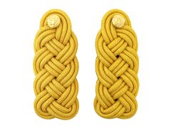 ARMY SHOULDER KNOT  SYNTHETIC GOLD LEFT & RIGHT  MALE