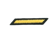 ARMY SERVICE STRIPES  HASHMARK GOLD/GREEN SMALL