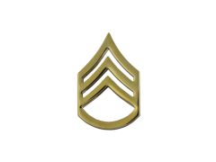 ARMY CHEVRON  22K  STAFF SERGEANT 