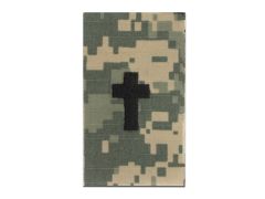 ARMY CAP DEVICE  CHAPLAIN CHRISTIAN  ACU-SEW ON