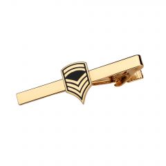 ARMY TIE CLASP, SERGEANT FIRST CLASS GOLD PLATED 