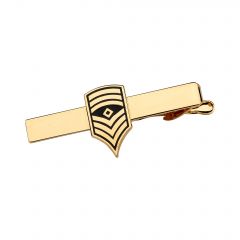 ARMY TIE CLASP, 1ST SERGEANT GOLD PLATED 