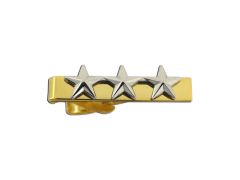 ARMY TIE CLASP, LIEUTENANT GENERAL GOLD PLATED 