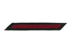 NAVY HASHMARK, HASHMARK ENLISTED #1 EMBROIDERED RED/BLACK