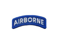 ARMY TAB, AIRBORNE , BLUE/WHITE