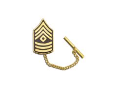 ARMY TIE TAC, FIRST SERGEANT GOLD PLATED 