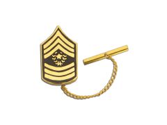 ARMY TIE TAC, COMMAND SERGEANT MAJOR GOLD PLATED 