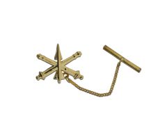 ARMY TIE TAC, AIR DEFENSE ARTILLERY GOLD PLATED 