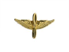 ARMY TIE TAC, AVIATION GOLD PLATED 