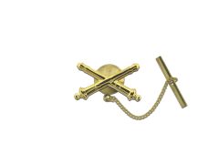 ARMY TIE TAC, FIELD ARTILLERY GOLD PLATED 