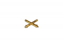 ARMY TIE TAC, FIELD ARTILLERY GOLD PLATED MINI