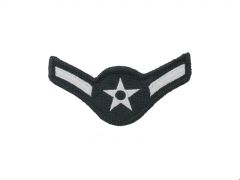 AIR FORCE CHEVRON, AIRMAN, FULL COLOR, SMALL