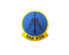 AIR FORCE PATCH, 562 FLYING TRAINING SQUADRON, REGULAR W/VELCRO