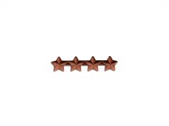 RIBBON ACCESSORY, STAR 3/16" QUAD BRONZE 