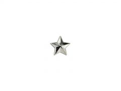 RIBBON ACCESSORY, STAR 5/16" SILVER PLATED 