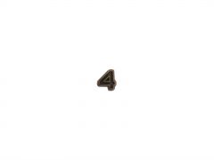 RIBBON ACCESSORY, NUMBER "4" 3/16" BRONZE 